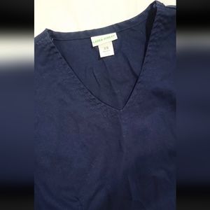 Laura Ashley Navy Scrub Top Size XS